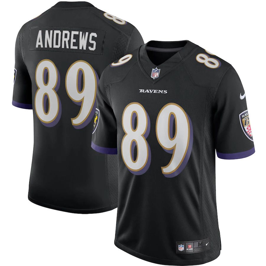 Cheap Men Baltimore Ravens 89 Mark Andrews Nike Black Vapor Limited NFL Jersey